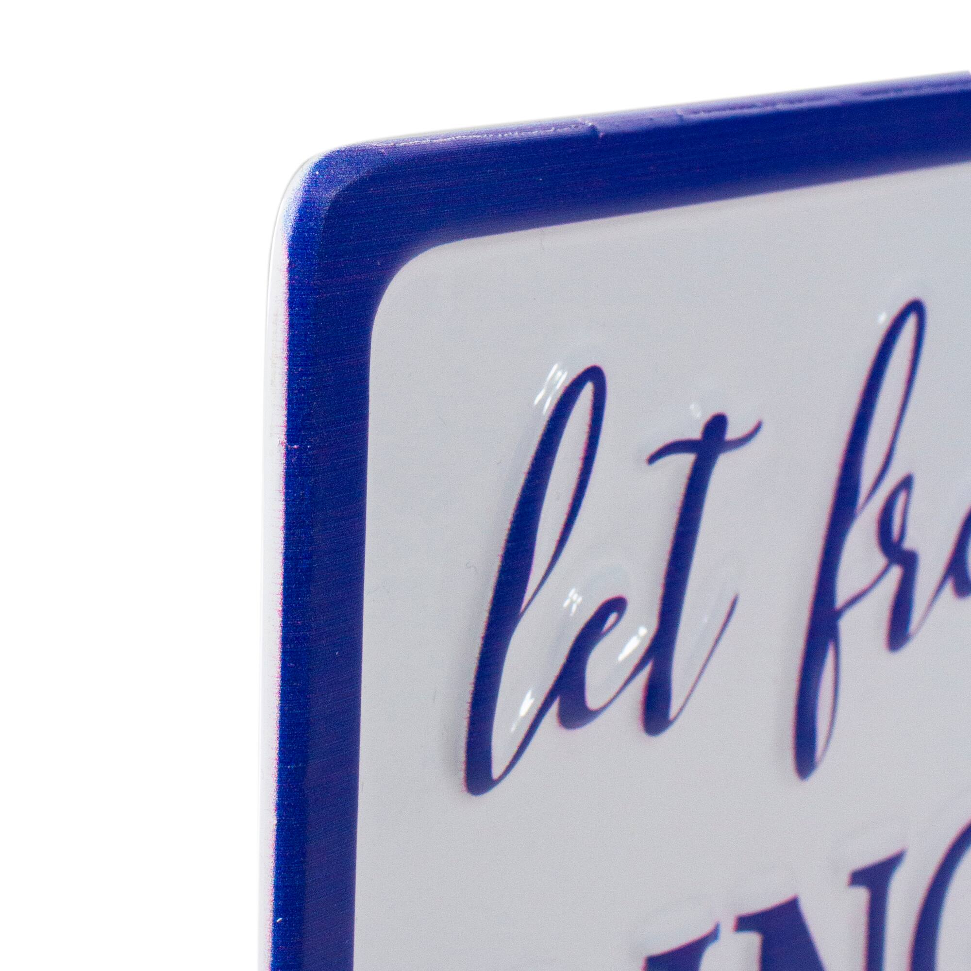 12" Metal Patriotic Let Freedom RING Sign Wall Décor